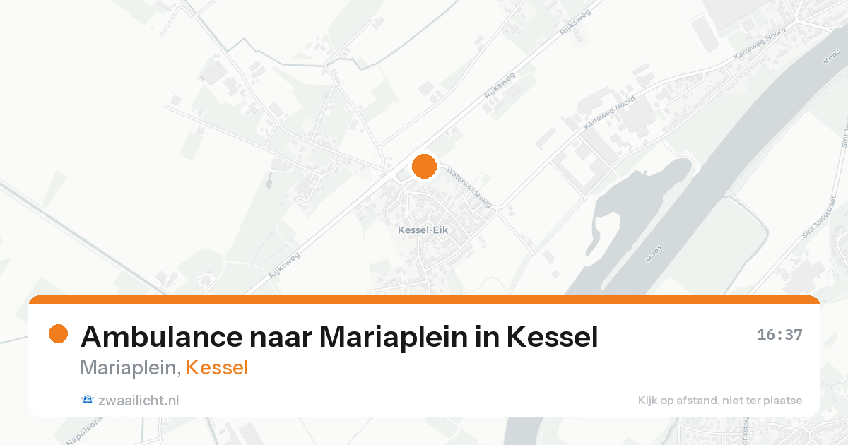 Ambulance naar Mariaplein in Kessel — 24 aug 2026