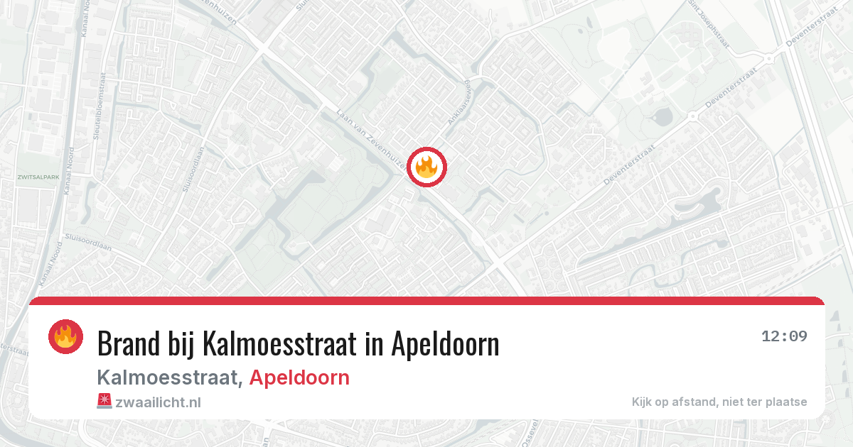 Brand bij Kalmoesstraat in Apeldoorn — 27 jun 2026