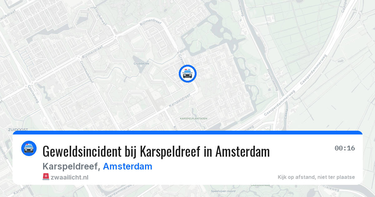 Geweldsincident bij Karspeldreef in Amsterdam — 8 aug 2026