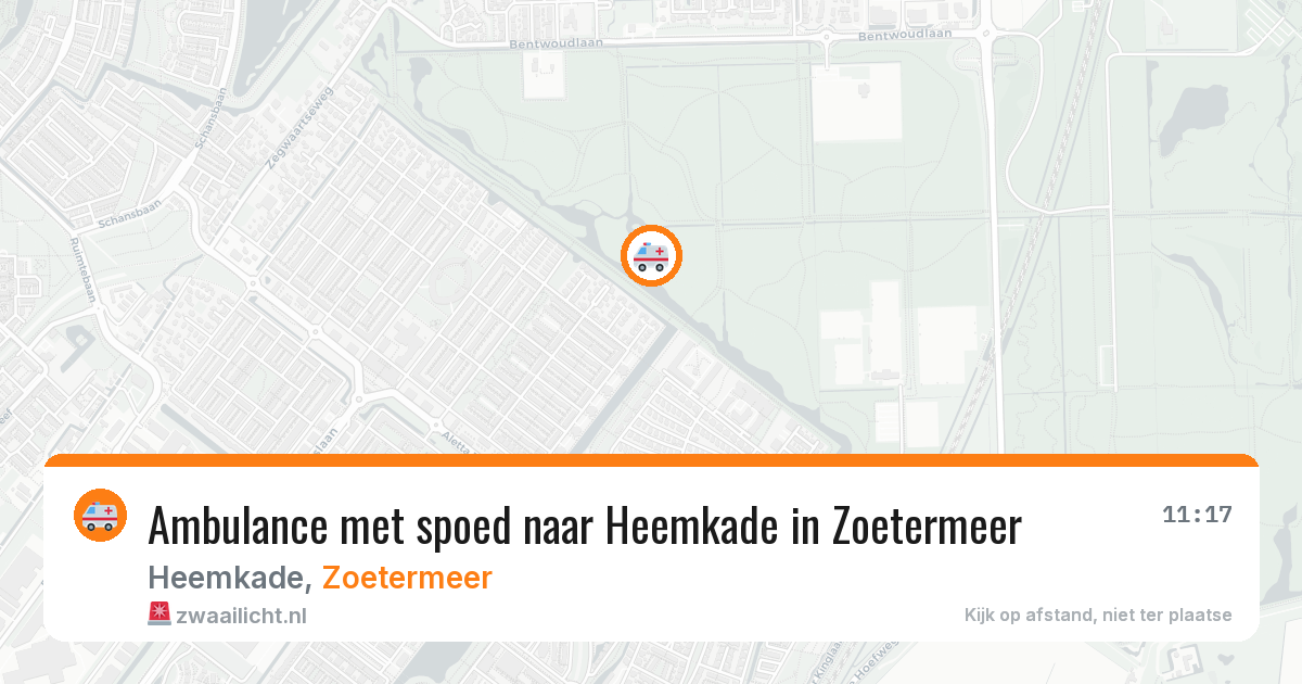 Ambulance met spoed naar Heemkade in Zoetermeer — 7 jul 2026