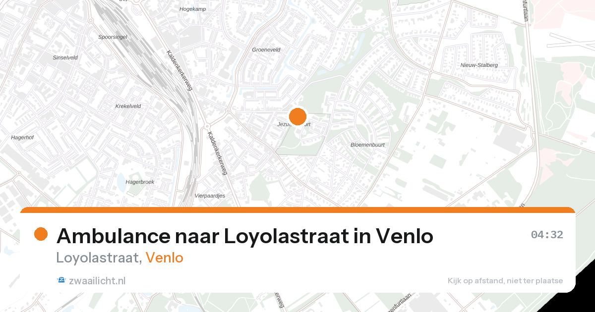 Ambulance naar Loyolastraat in Venlo — 13 aug 2026