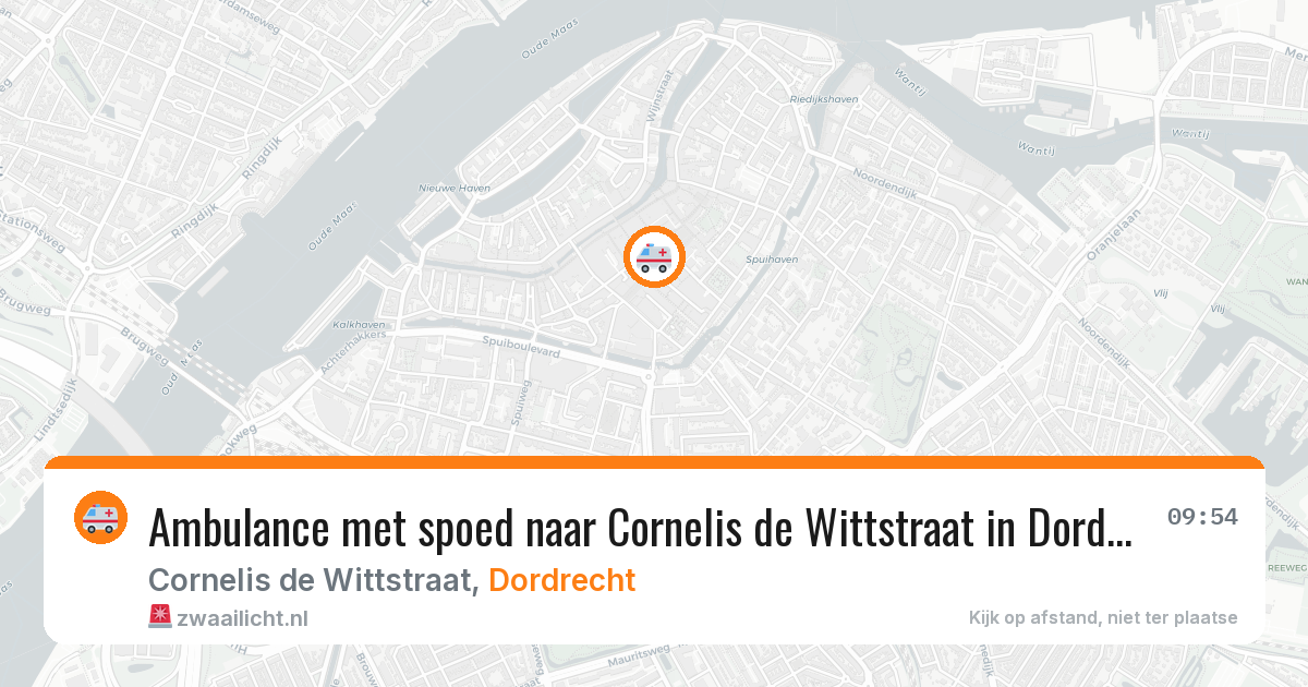 Ambulance met spoed naar Cornelis de Wittstraat in Dordrecht — 17 jan 2026