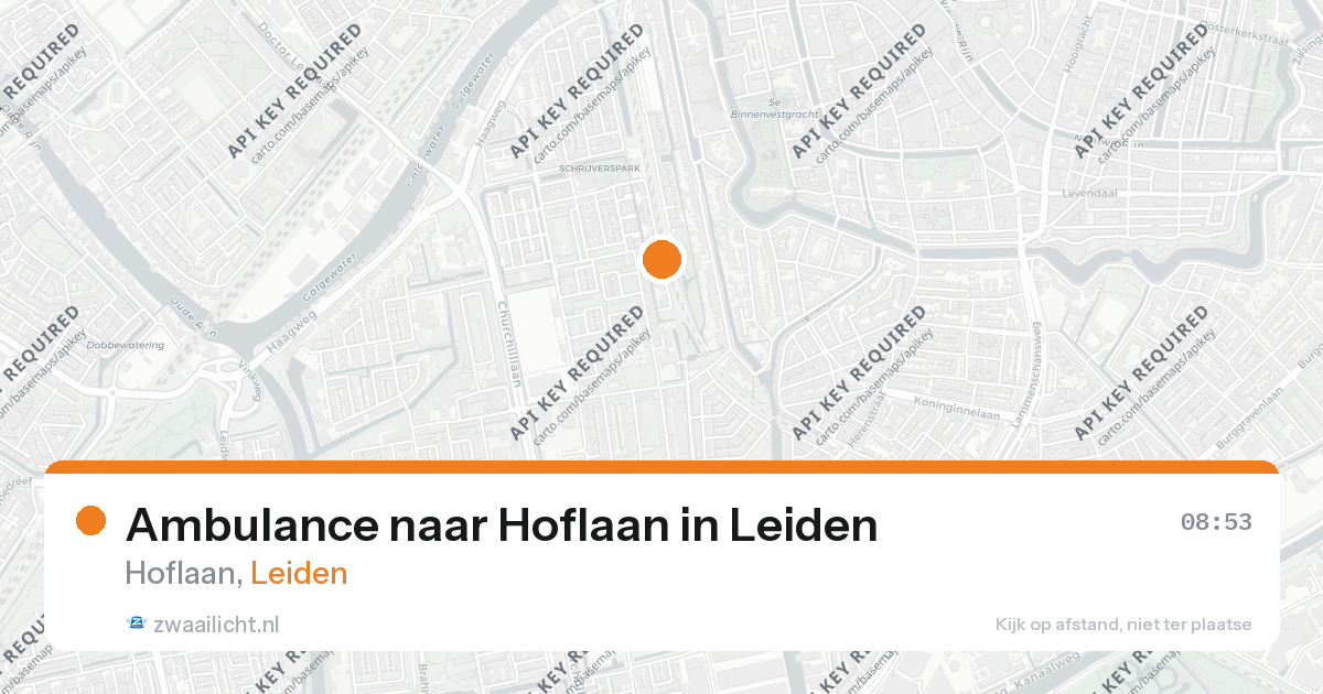 Ambulance naar Hoflaan in Leiden — 26 feb 2026
