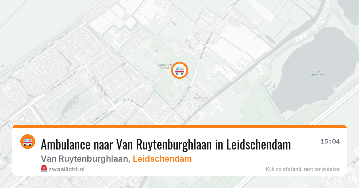 Ambulance naar Van Ruytenburghlaan in Leidschendam — 26 jun 2026