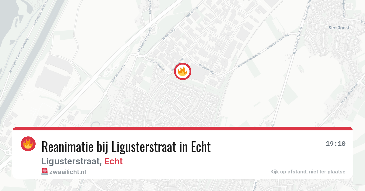 Reanimatie bij Ligusterstraat in Echt — 26 jul 2026