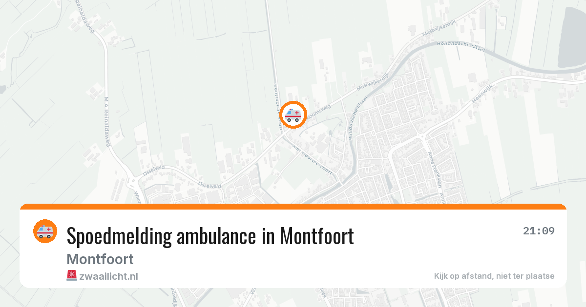 Spoedmelding ambulance in Montfoort — 13 aug 2026
