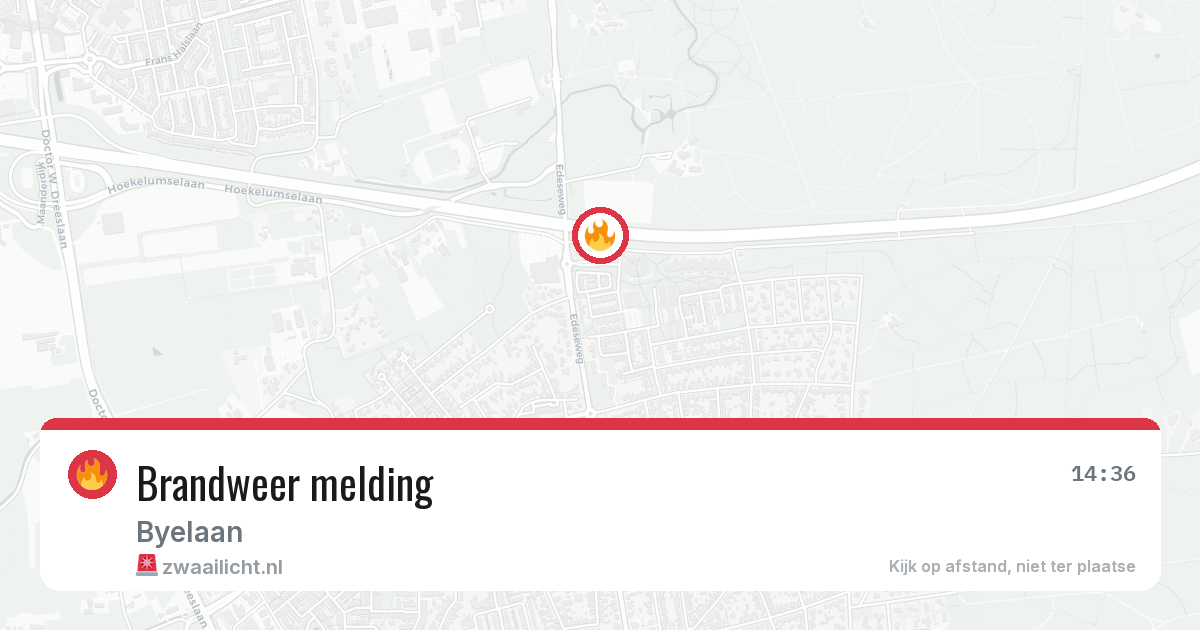 Brandweer melding — 6 mei 2026
