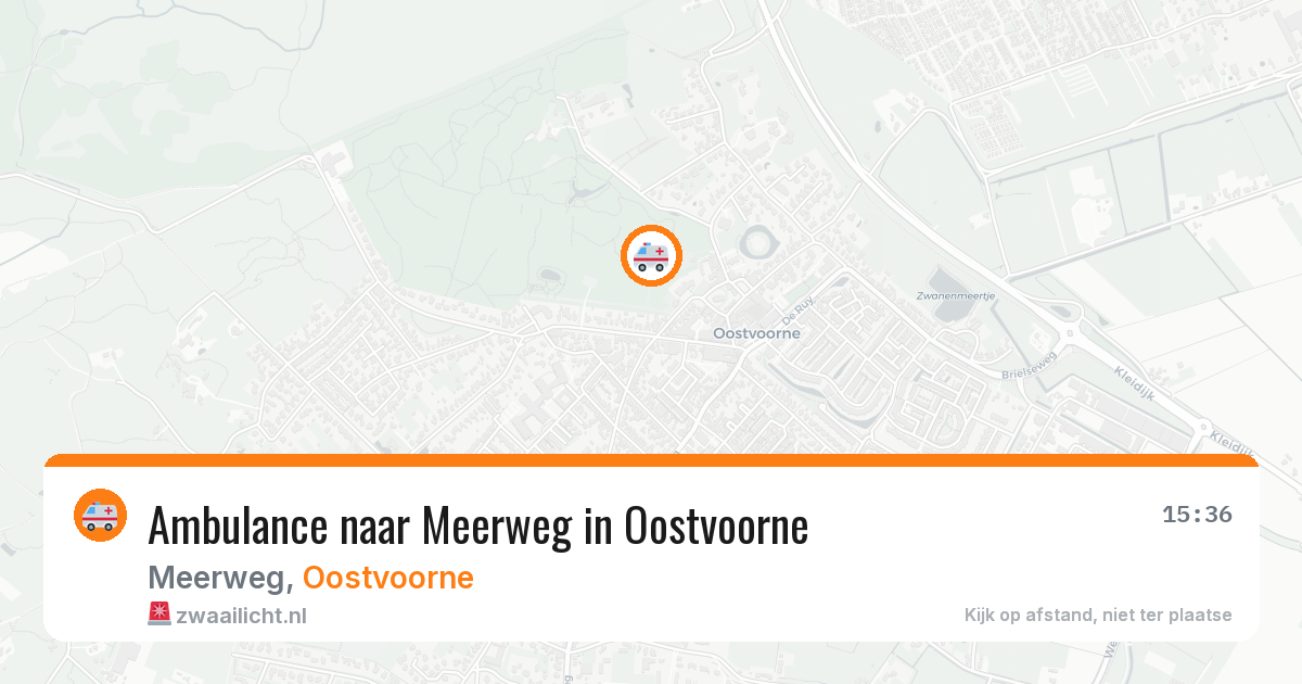 Ambulance naar Meerweg in Oostvoorne — 25 jun 2026