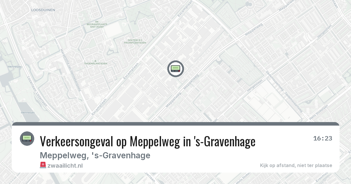 Verkeersongeval op Meppelweg in 's-Gravenhage — 10 mrt 2026