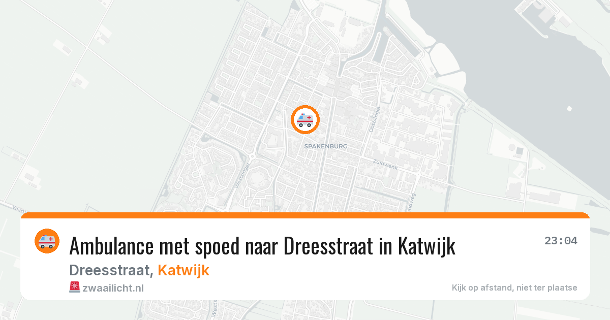 Ambulance met spoed naar Dreesstraat in Katwijk — 22 jan 2026