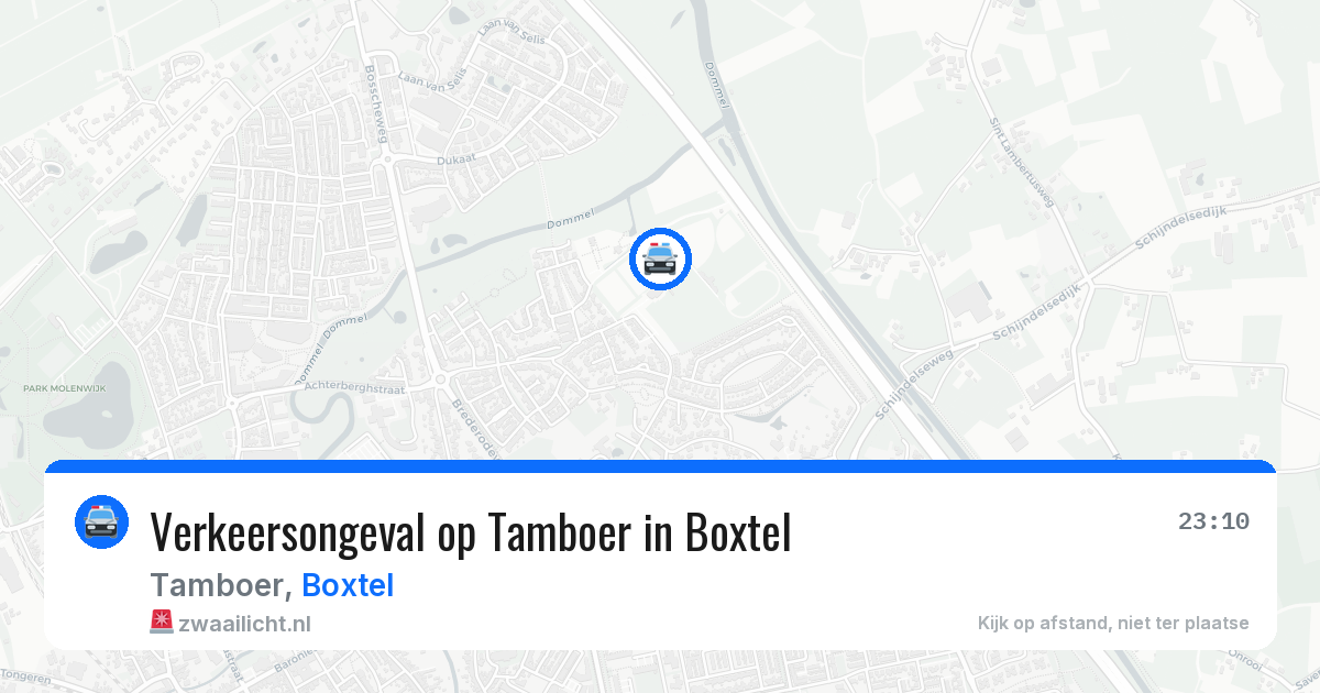 Verkeersongeval op Tamboer in Boxtel — 22 mei 2026