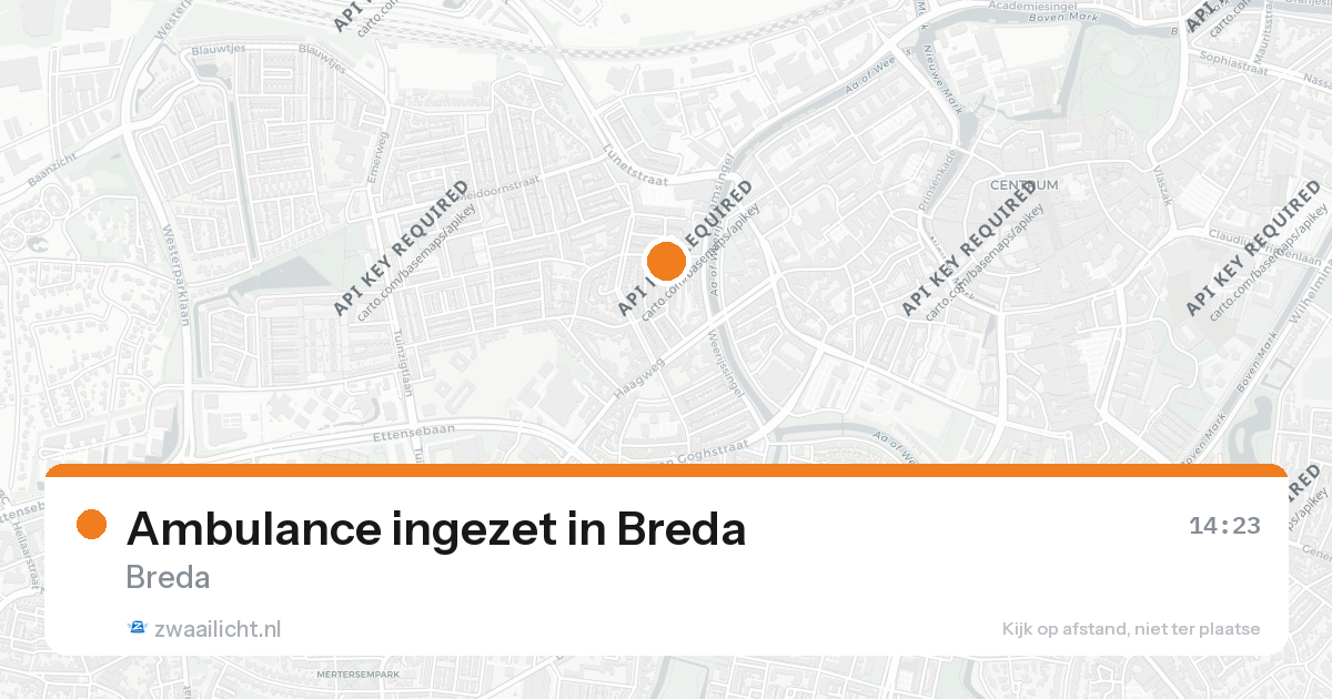 Ambulance ingezet in Breda — 26 aug 2026