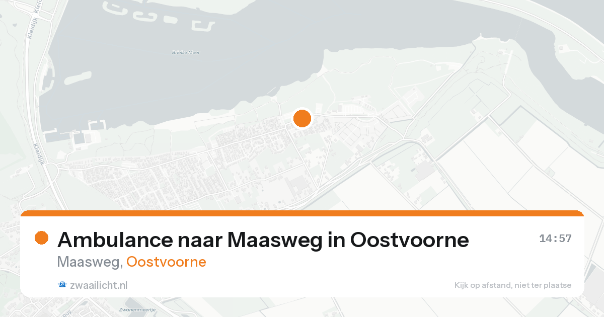 Ambulance naar Maasweg in Oostvoorne — 15 aug 2026