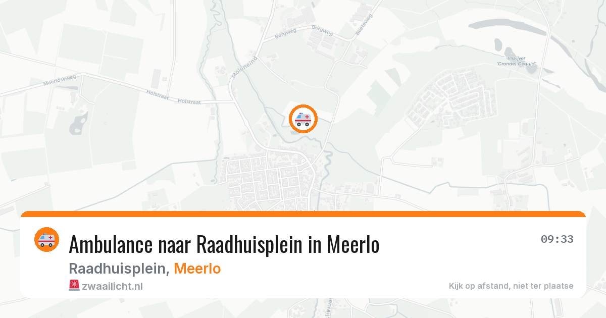 Ambulance naar Raadhuisplein in Meerlo — 8 jun 2026