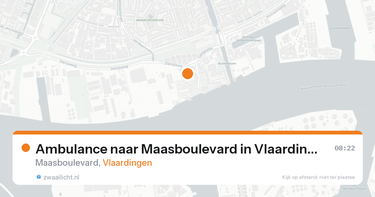 Ambulance naar Maasboulevard in Vlaardingen — 31 jan 2026