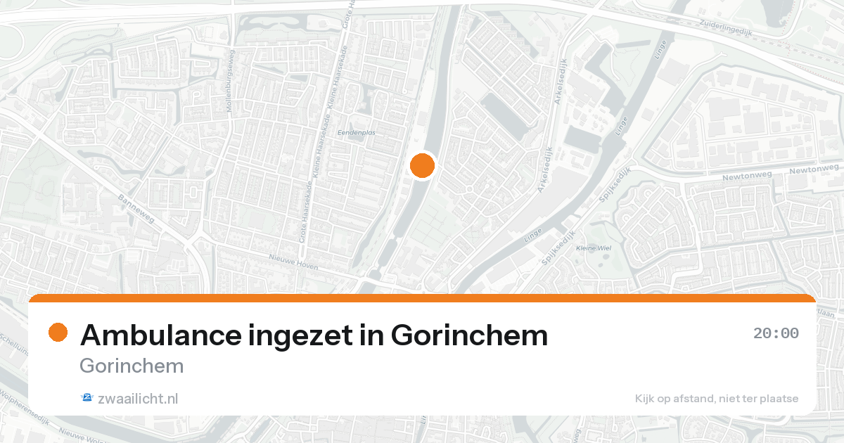 Ambulance ingezet in Gorinchem — 19 aug 2026
