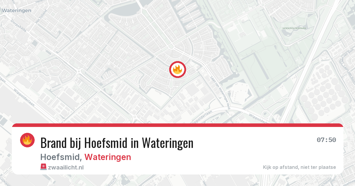 Brand bij Hoefsmid in Wateringen — 18 mei 2026