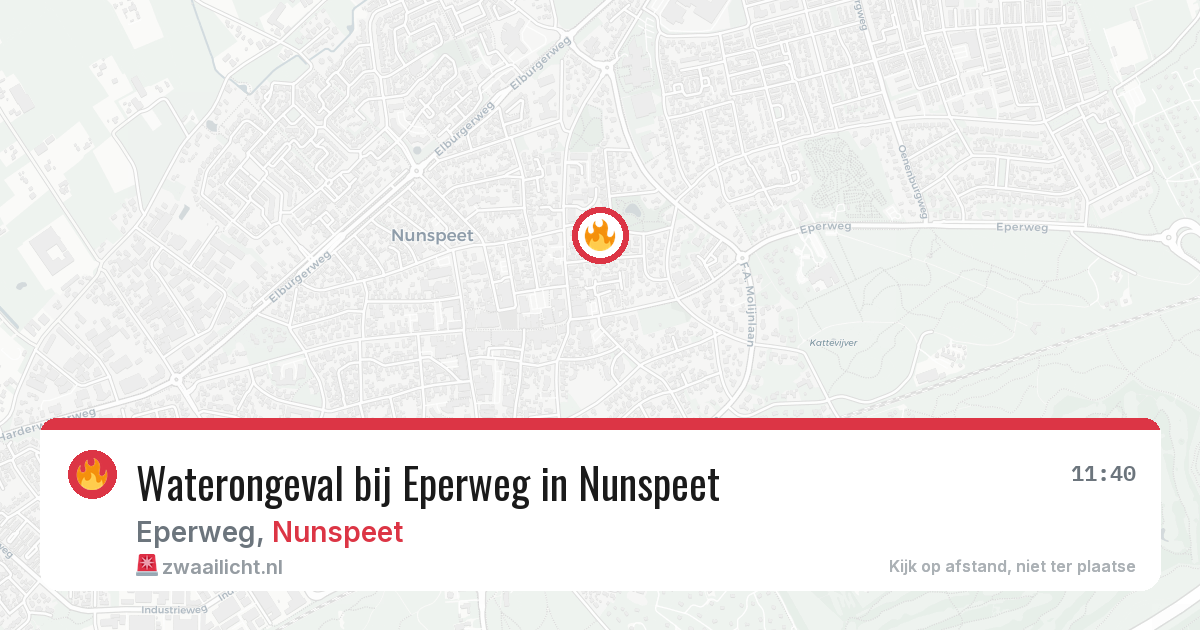 Waterongeval bij Eperweg in Nunspeet — 27 jun 2026