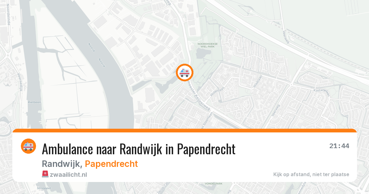 Ambulance naar Randwijk in Papendrecht — 7 jun 2026
