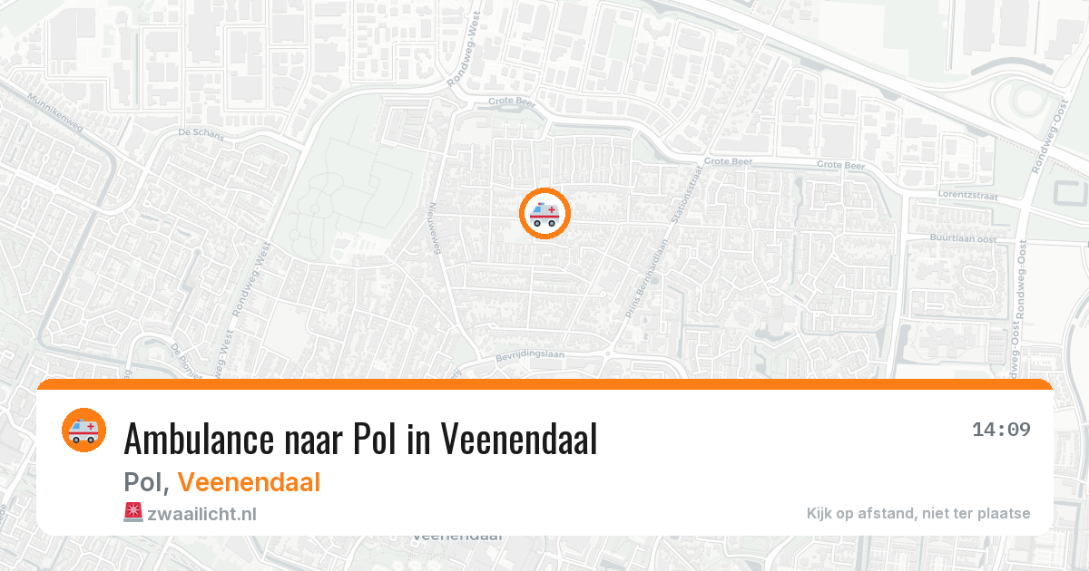 Ambulance naar Pol in Veenendaal — 23 apr 2026