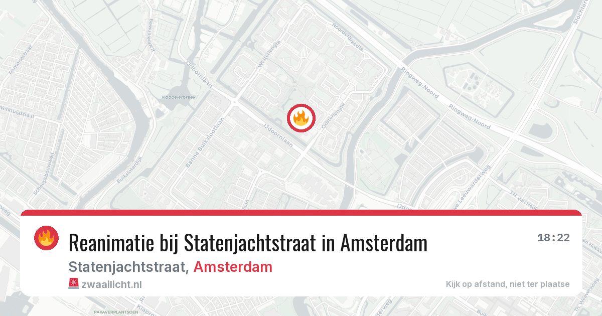 Reanimatie bij Statenjachtstraat in Amsterdam — 12 mei 2026