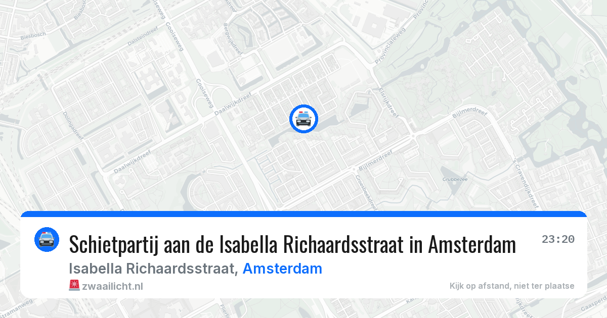 Schietpartij aan de Isabella Richaardsstraat in Amsterdam — 1 aug 2026