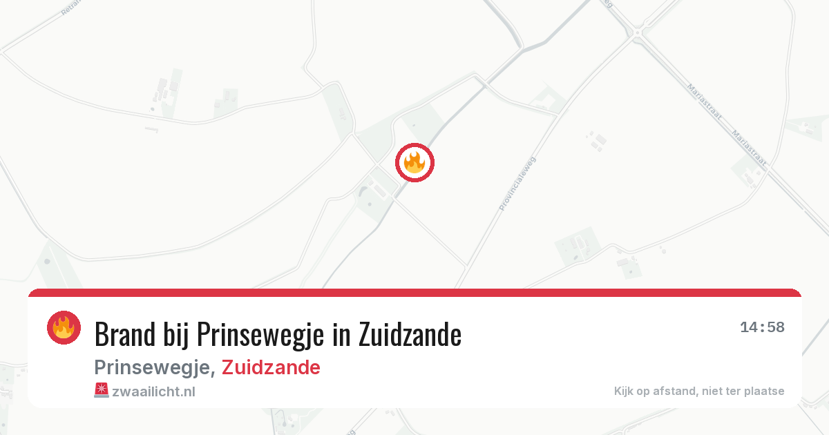 Brand bij Prinsewegje in Zuidzande — 3 jul 2026