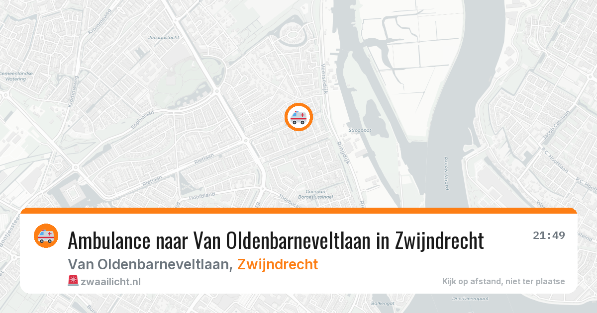 Ambulance naar Van Oldenbarneveltlaan in Zwijndrecht — 20 mei 2026