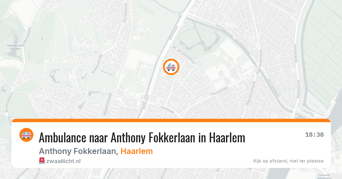 Ambulance naar Anthony Fokkerlaan in Haarlem — 2 apr 2026