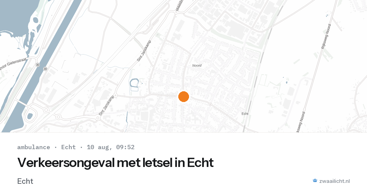Verkeersongeval met letsel in Echt — 1 feb 2026