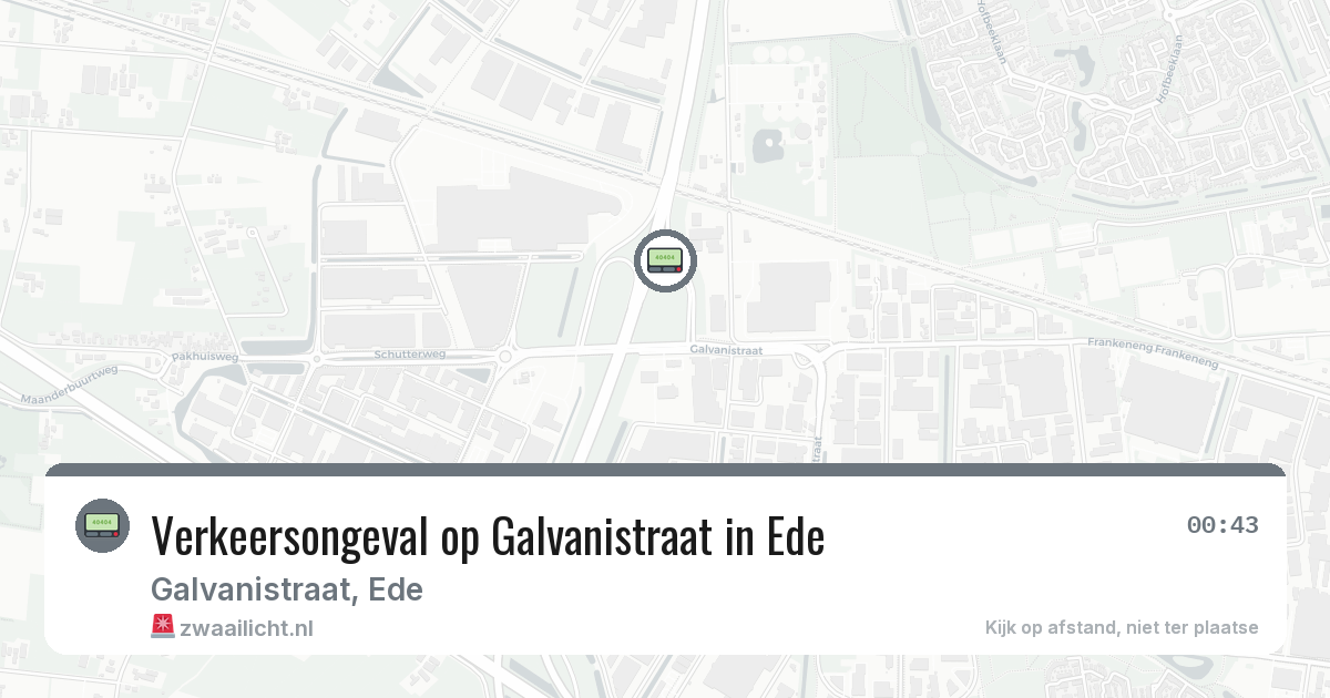 Verkeersongeval op Galvanistraat in Ede — 27 jul 2026