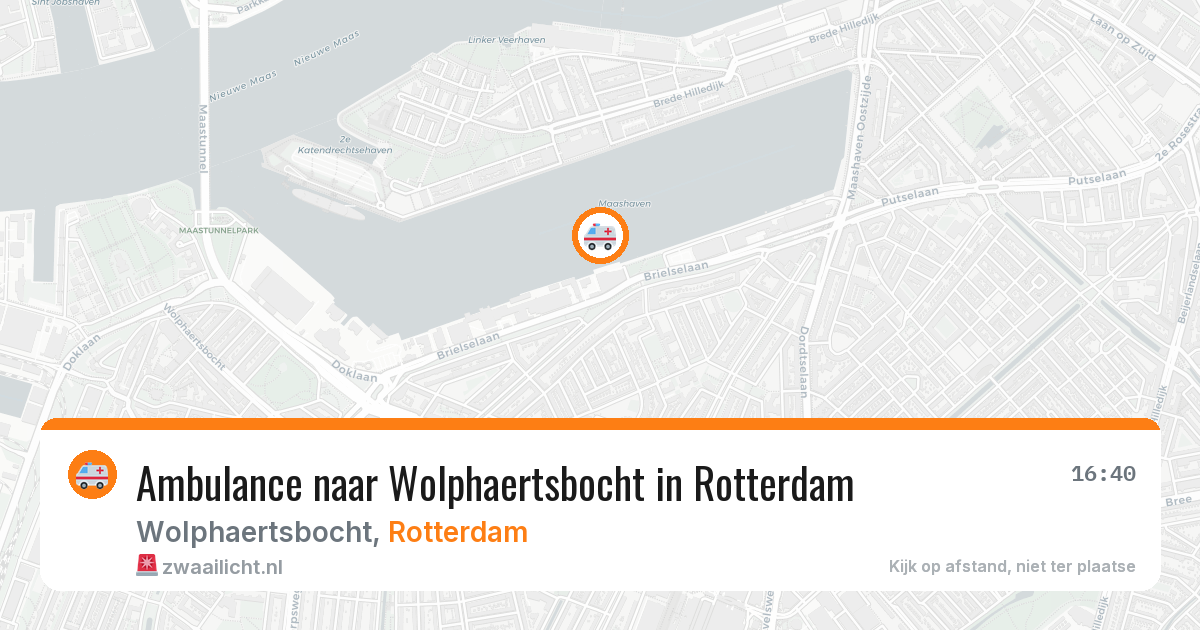 Ambulance naar Wolphaertsbocht in Rotterdam — 22 apr 2026