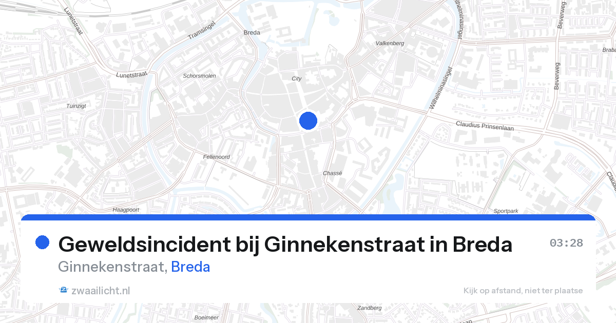 Geweldsincident bij Ginnekenstraat in Breda — 27 aug 2026