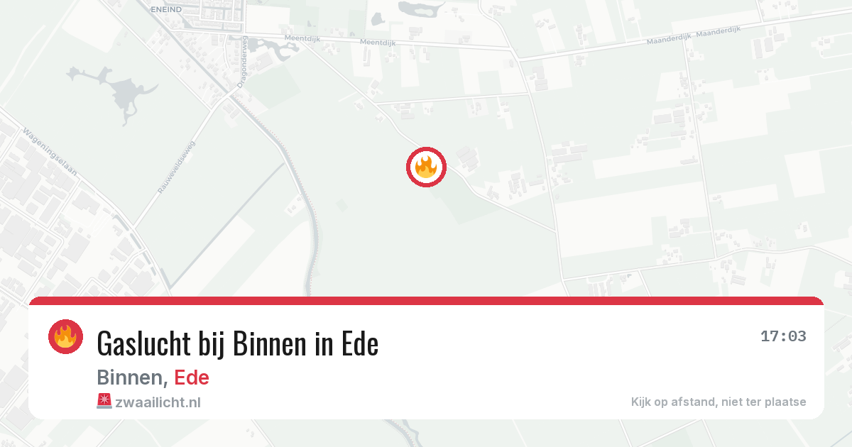 Gaslucht bij Binnen in Ede — 29 apr 2026