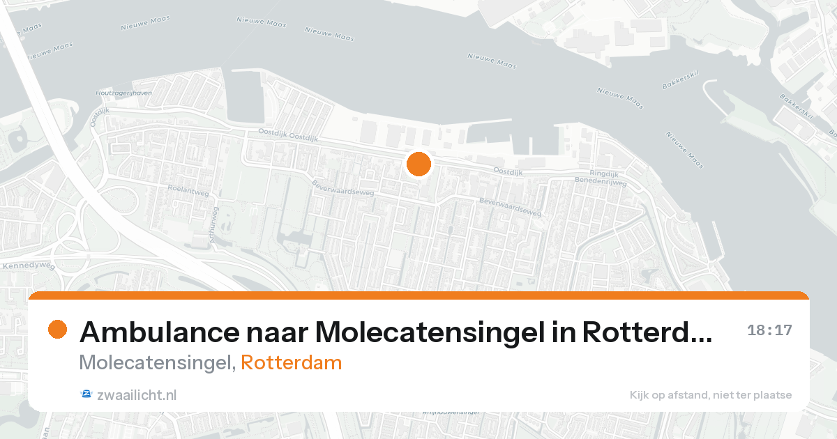 Ambulance naar Molecatensingel in Rotterdam — 31 jan 2026