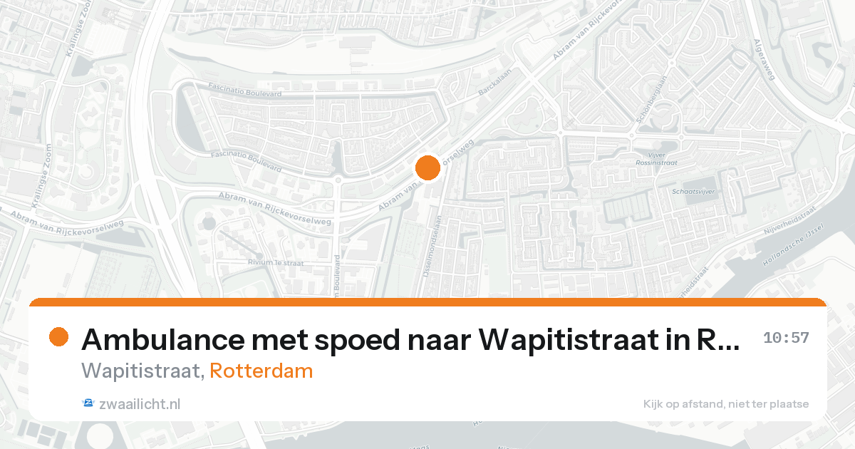 Ambulance met spoed naar Wapitistraat in Rotterdam — 31 jan 2026