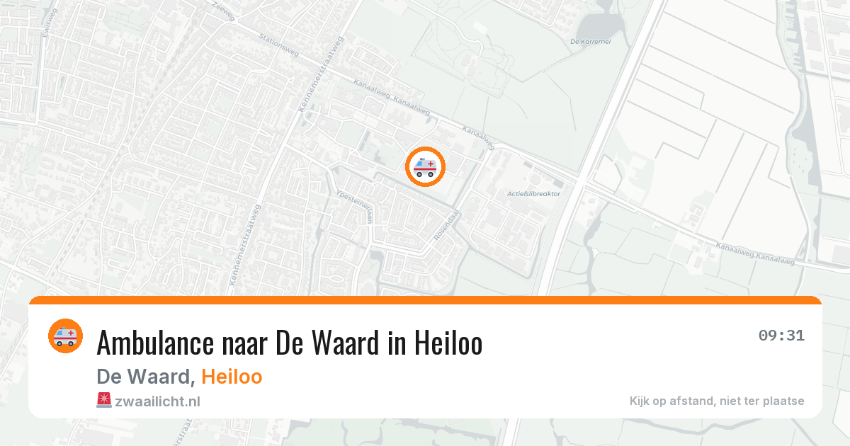 Ambulance naar De Waard in Heiloo — 23 mrt 2026