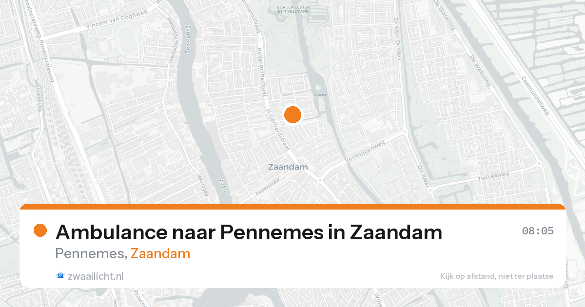 Ambulance naar Pennemes in Zaandam — 19 mei 2026