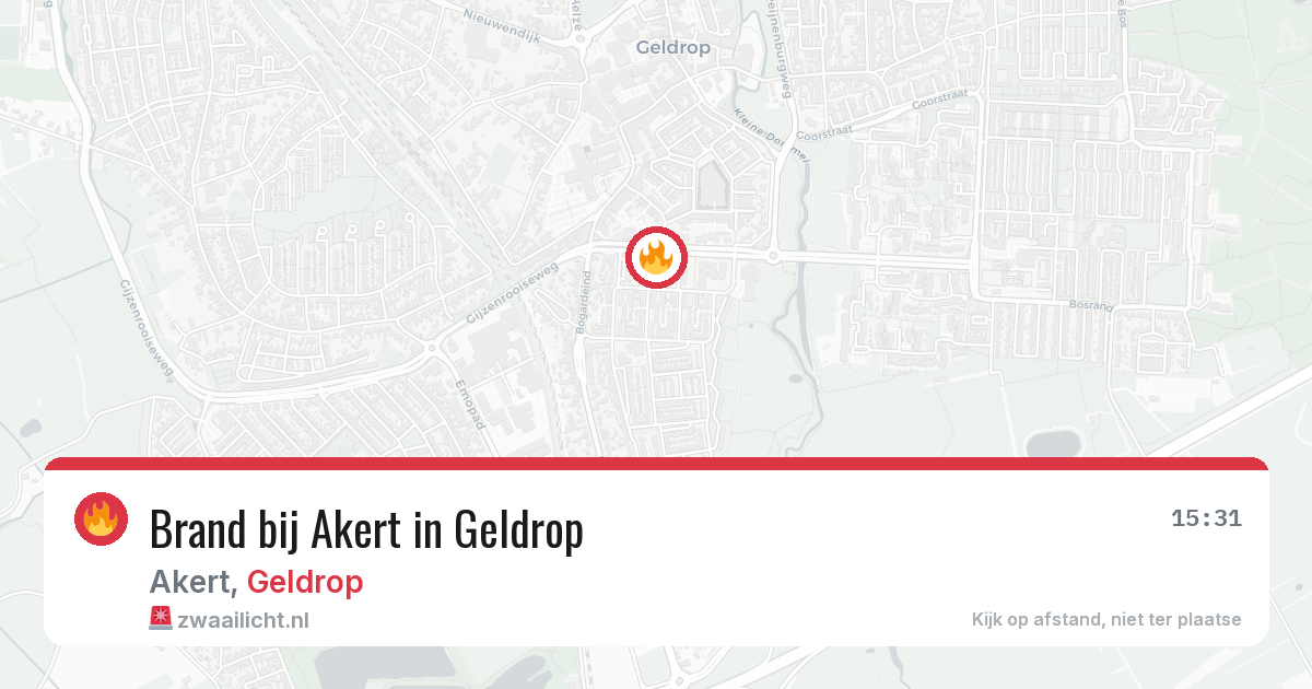 Brand bij Akert in Geldrop — 6 mei 2026