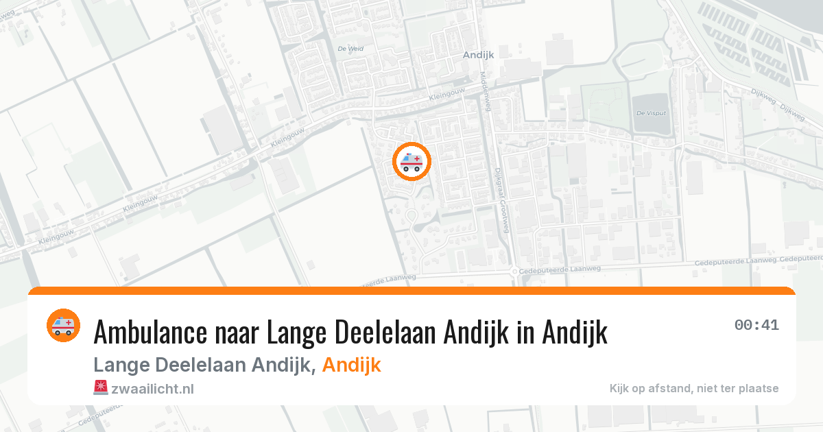 Ambulance naar Lange Deelelaan Andijk in Andijk — 9 jul 2026