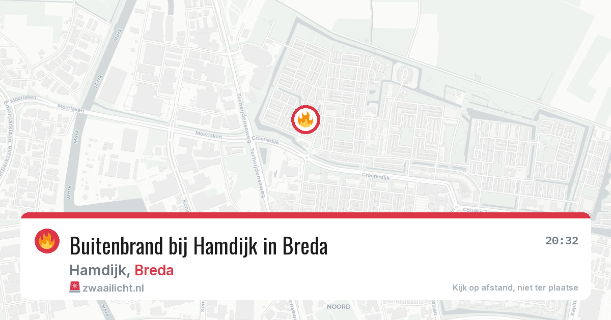 Buitenbrand bij Hamdijk in Breda — 10 jul 2026