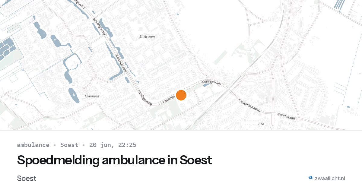 Spoedmelding ambulance in Soest — 12 mrt 2026