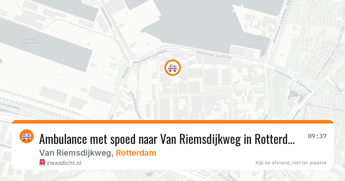 Ambulance met spoed naar Van Riemsdijkweg in Rotterdam — 4 mrt 2026