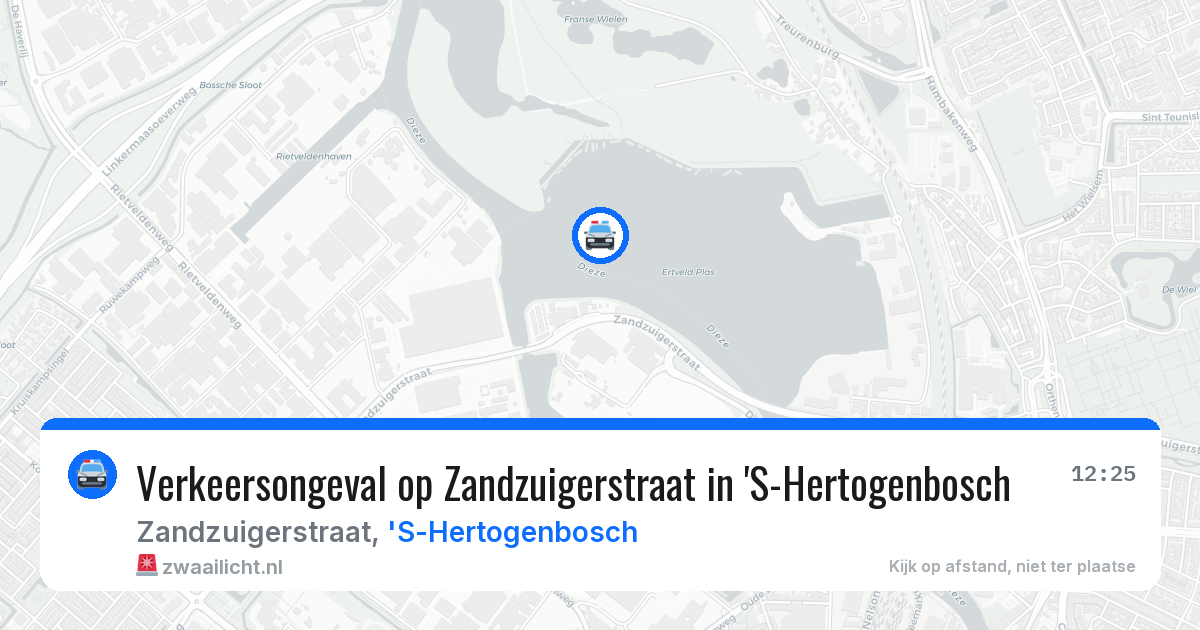 Verkeersongeval op Zandzuigerstraat in 'S-Hertogenbosch — 30 mrt 2026