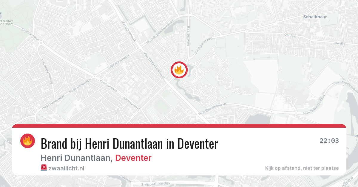 Brand bij Henri Dunantlaan in Deventer — 1 aug 2026