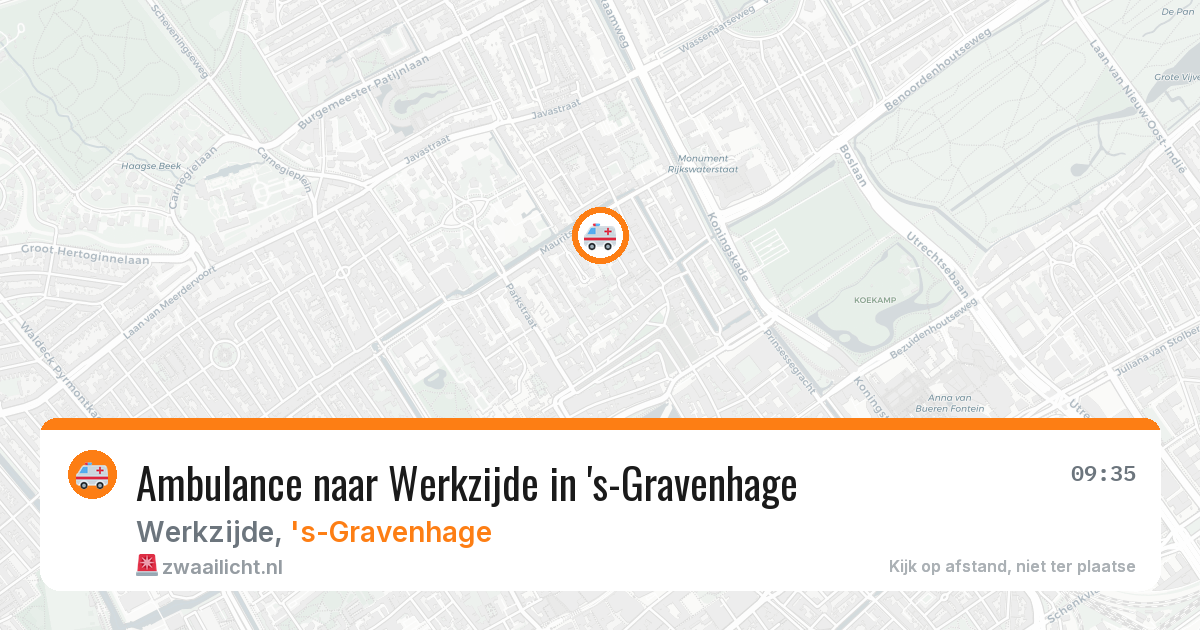 Ambulance naar Werkzijde in 's-Gravenhage — 8 apr 2026