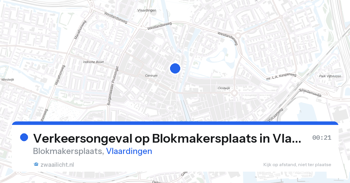 Verkeersongeval op Blokmakersplaats in Vlaardingen — 23 jan 2026