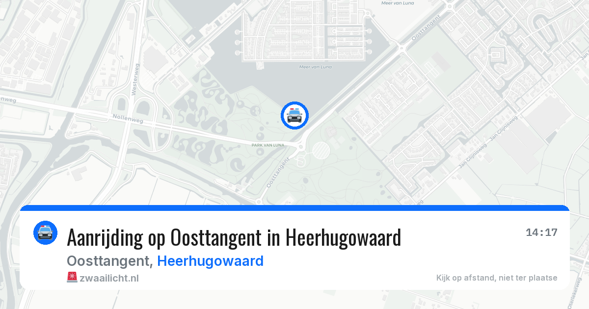 Aanrijding op Oosttangent in Heerhugowaard — 2 jul 2026