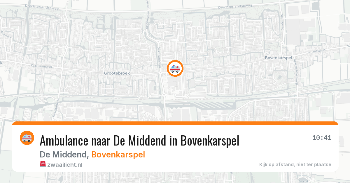 Ambulance naar De Middend in Bovenkarspel — 11 aug 2026