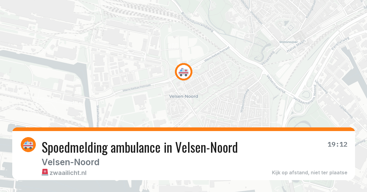 Spoedmelding ambulance in Velsen-Noord — 16 jun 2026